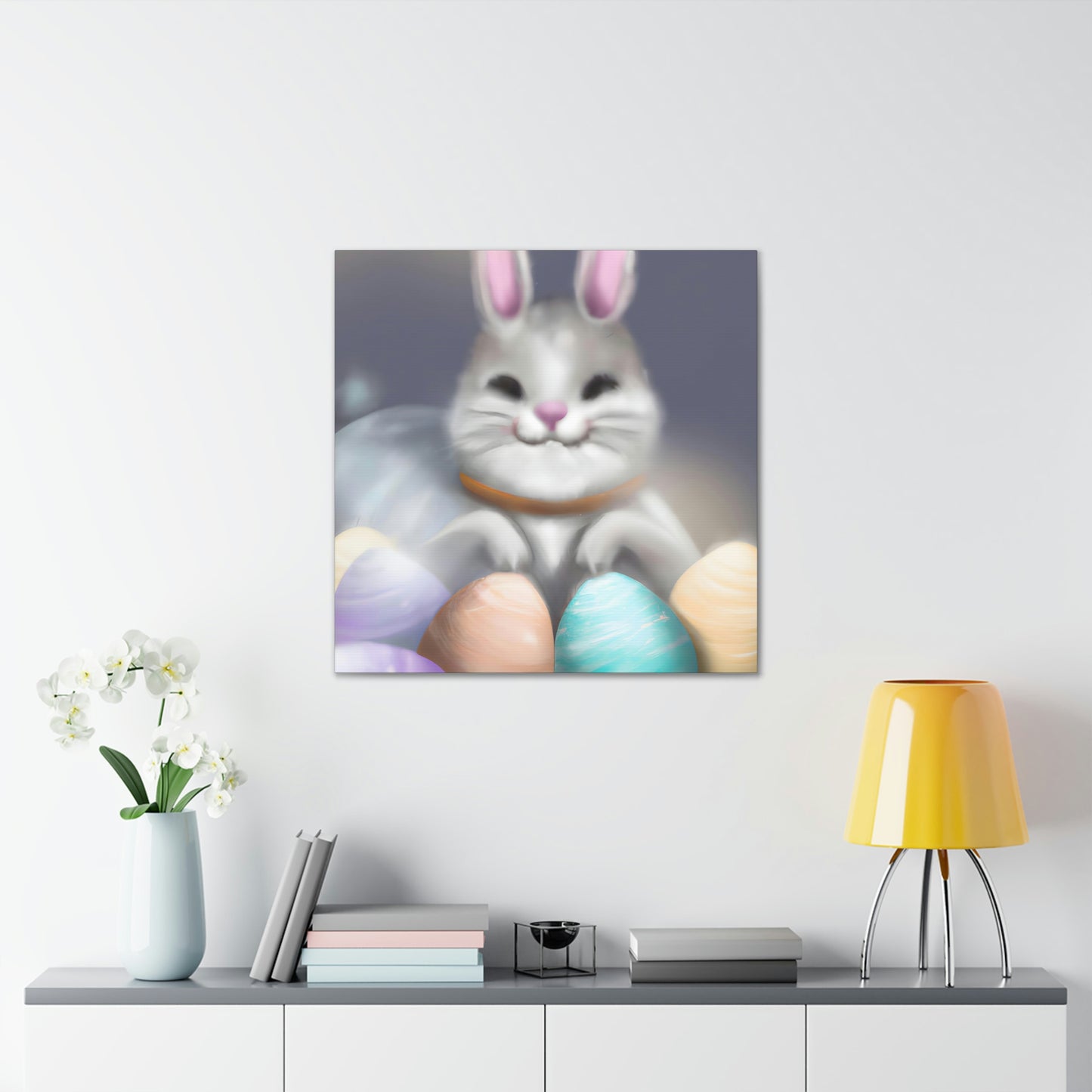 "Bunny Basket Blessing" - Canvas