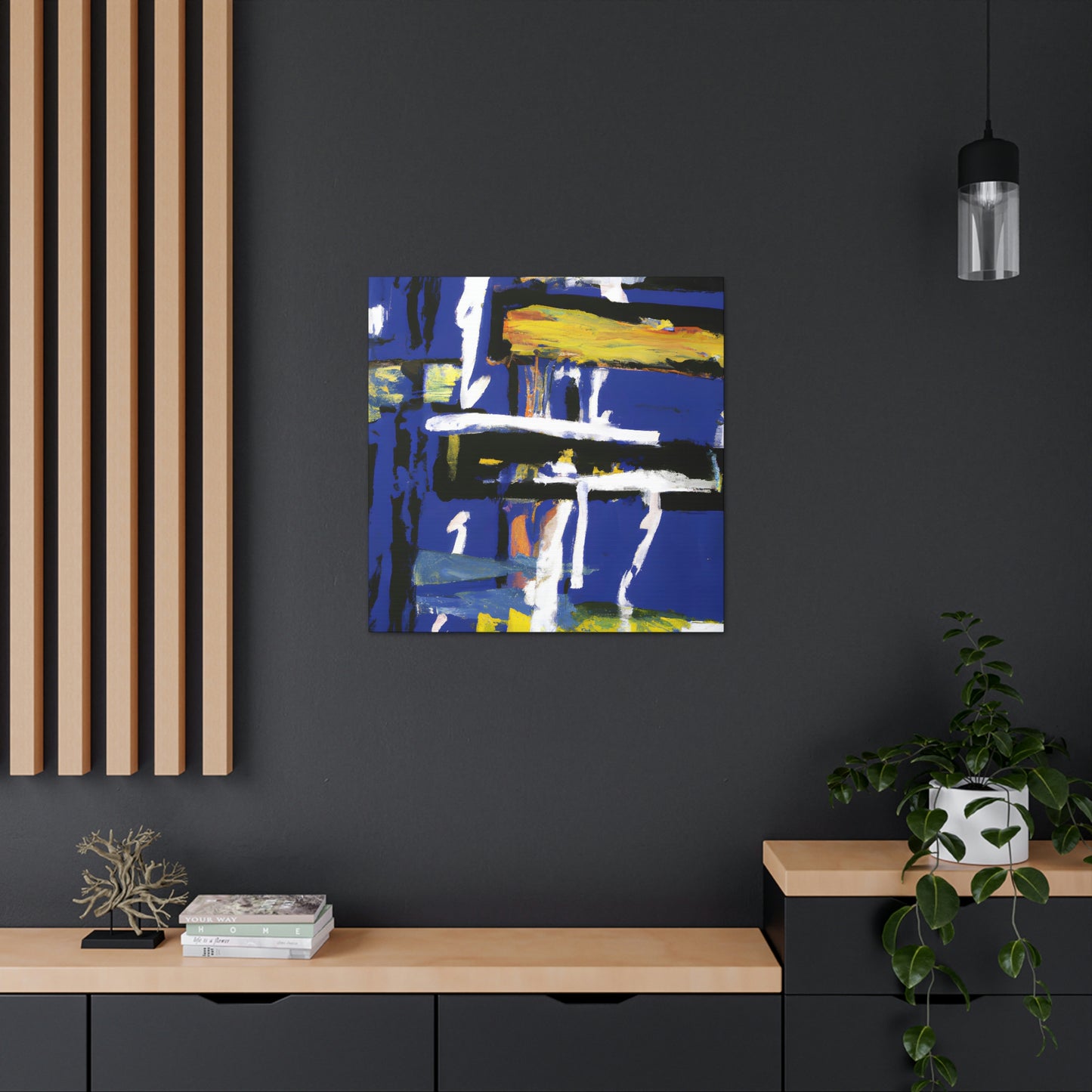 "Bleu Automne" - Canvas