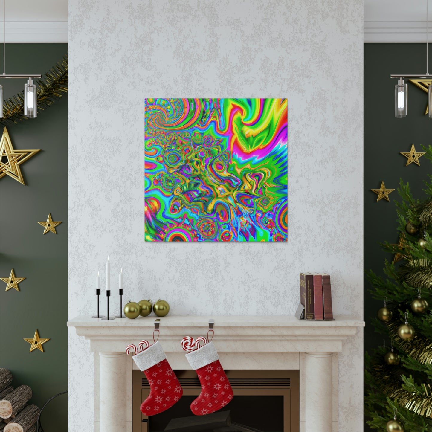 Rainbow Blossom - Canvas