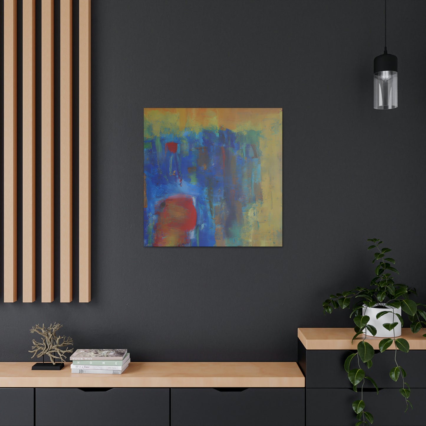 "L'inattendu Bleu" - Canvas