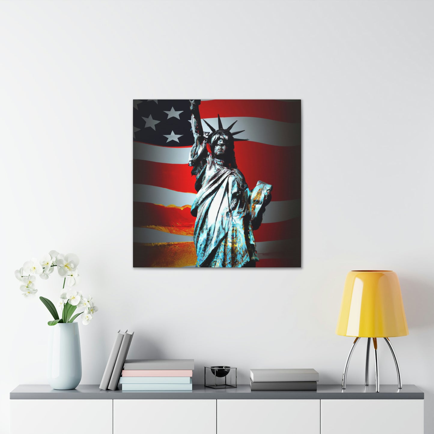 Statue of Liberty Flag - Canvas