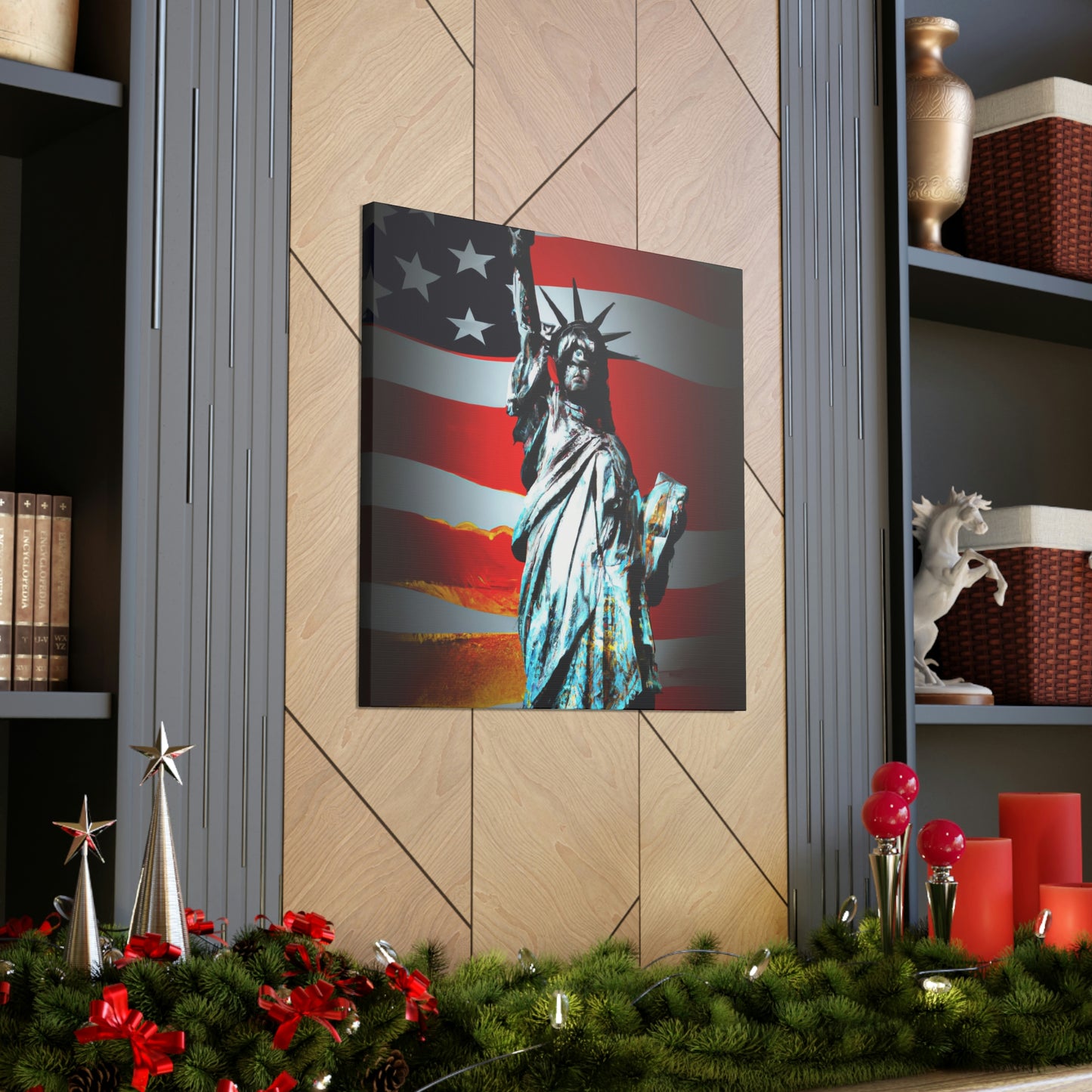 Statue of Liberty Flag - Canvas