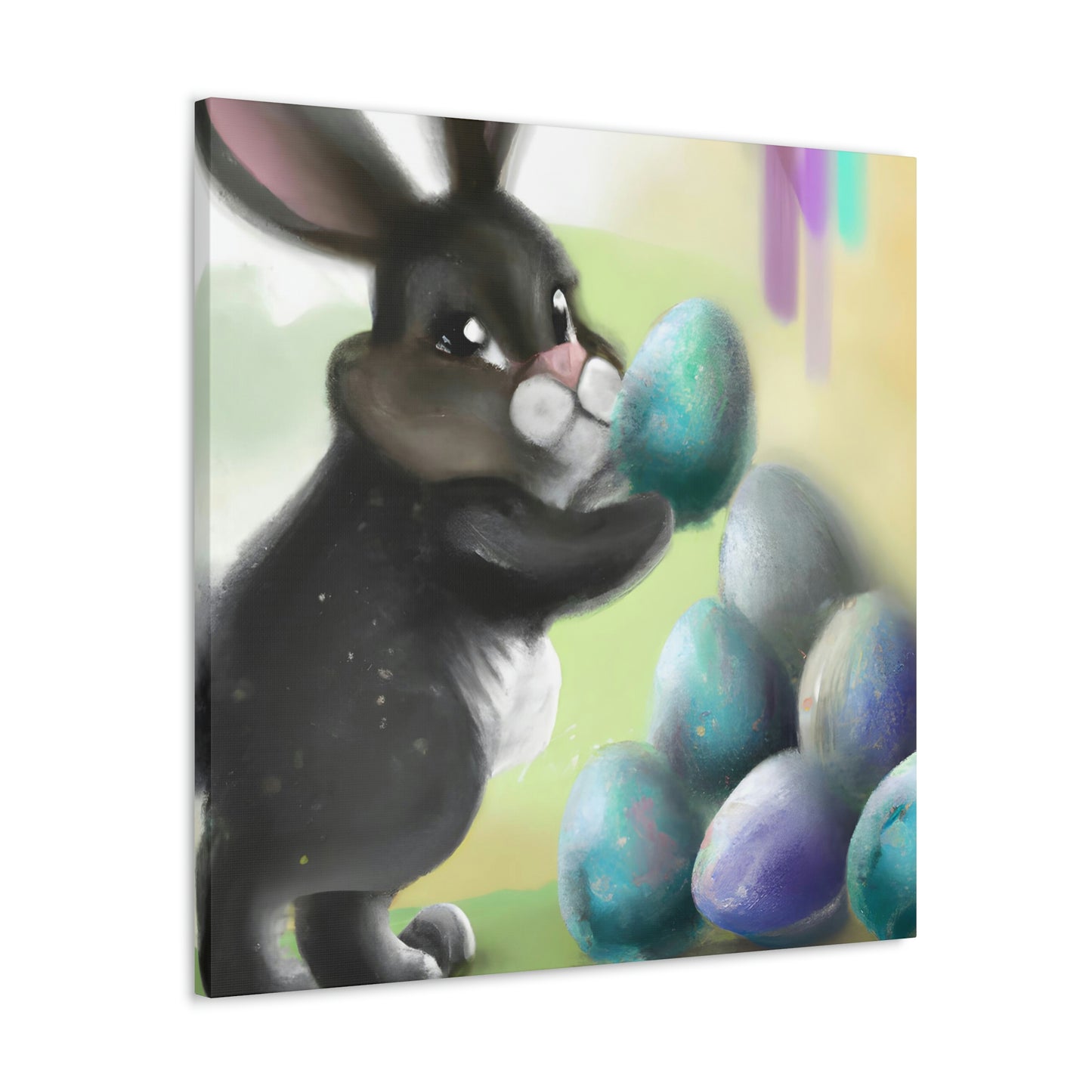 "Easter Bunny's Gifts" - Canvas