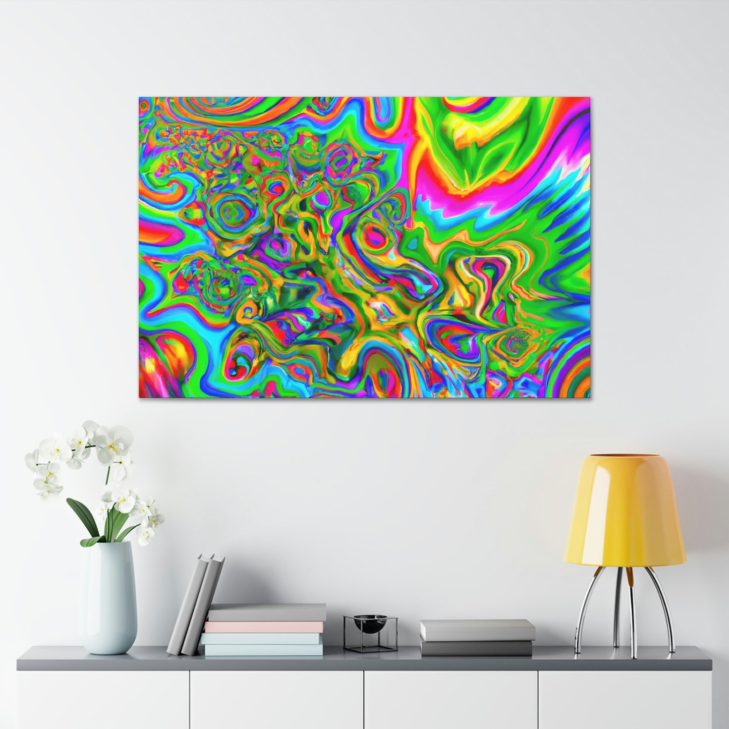 Rainbow Blossom - Canvas