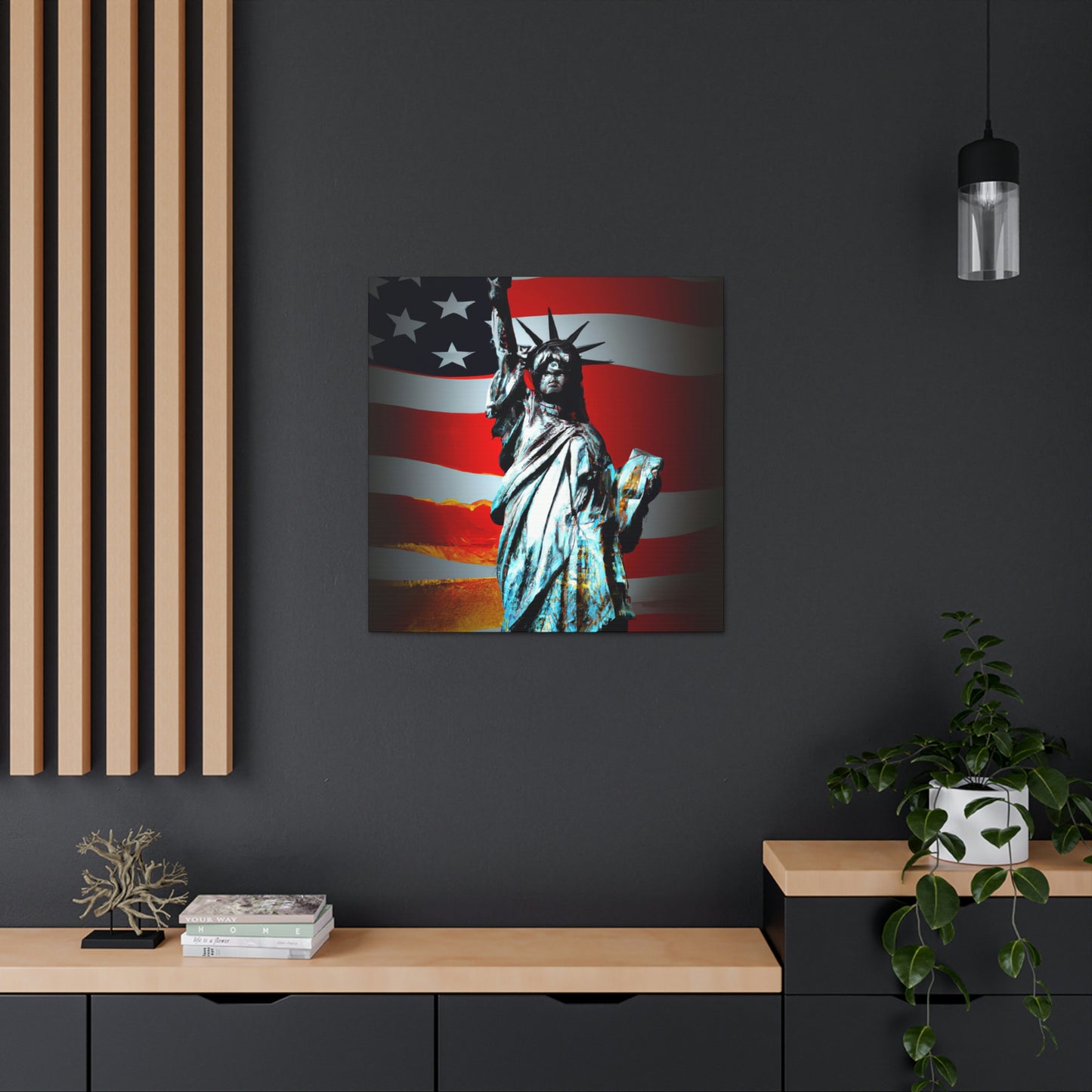 Statue of Liberty Flag - Canvas