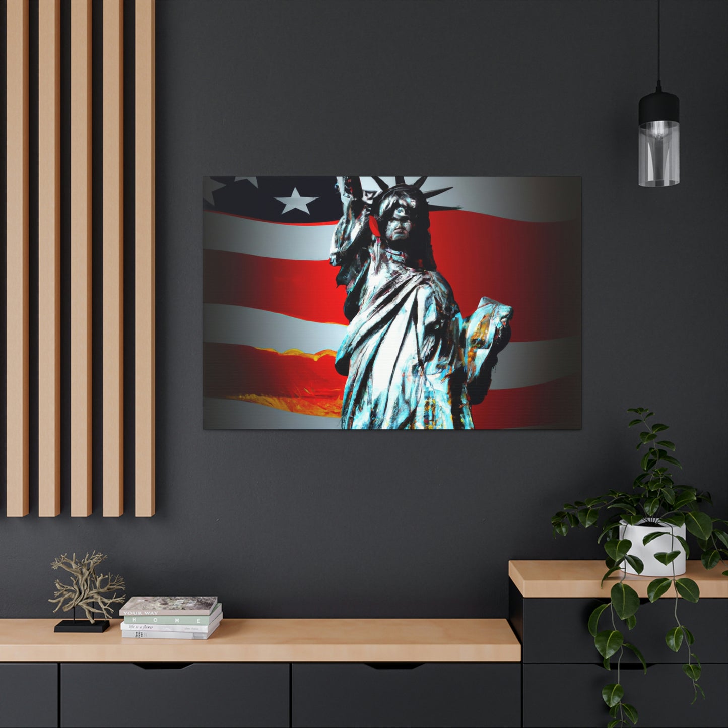 Statue of Liberty Flag - Canvas