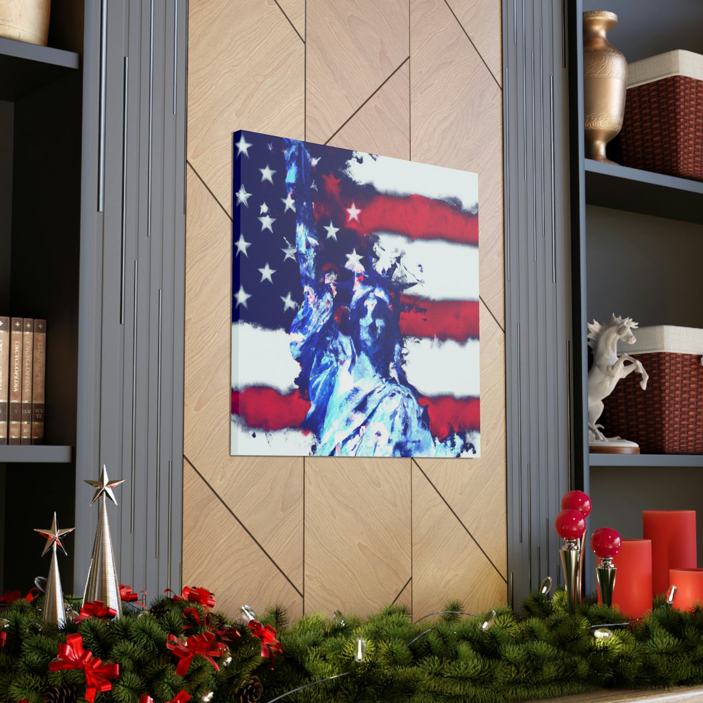 Statue of Liberty Flag - Canvas