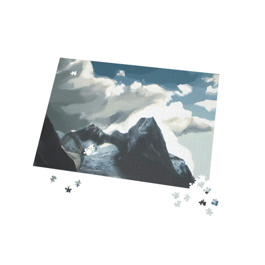 Snowy Peaks Mountains - Puzzle