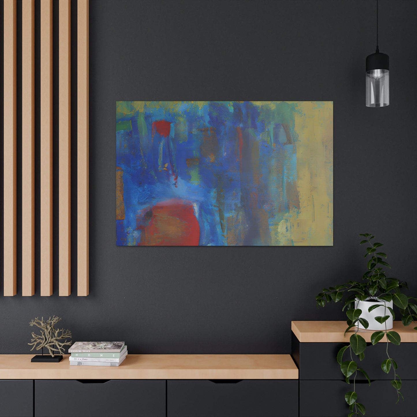 "L'inattendu Bleu" - Canvas