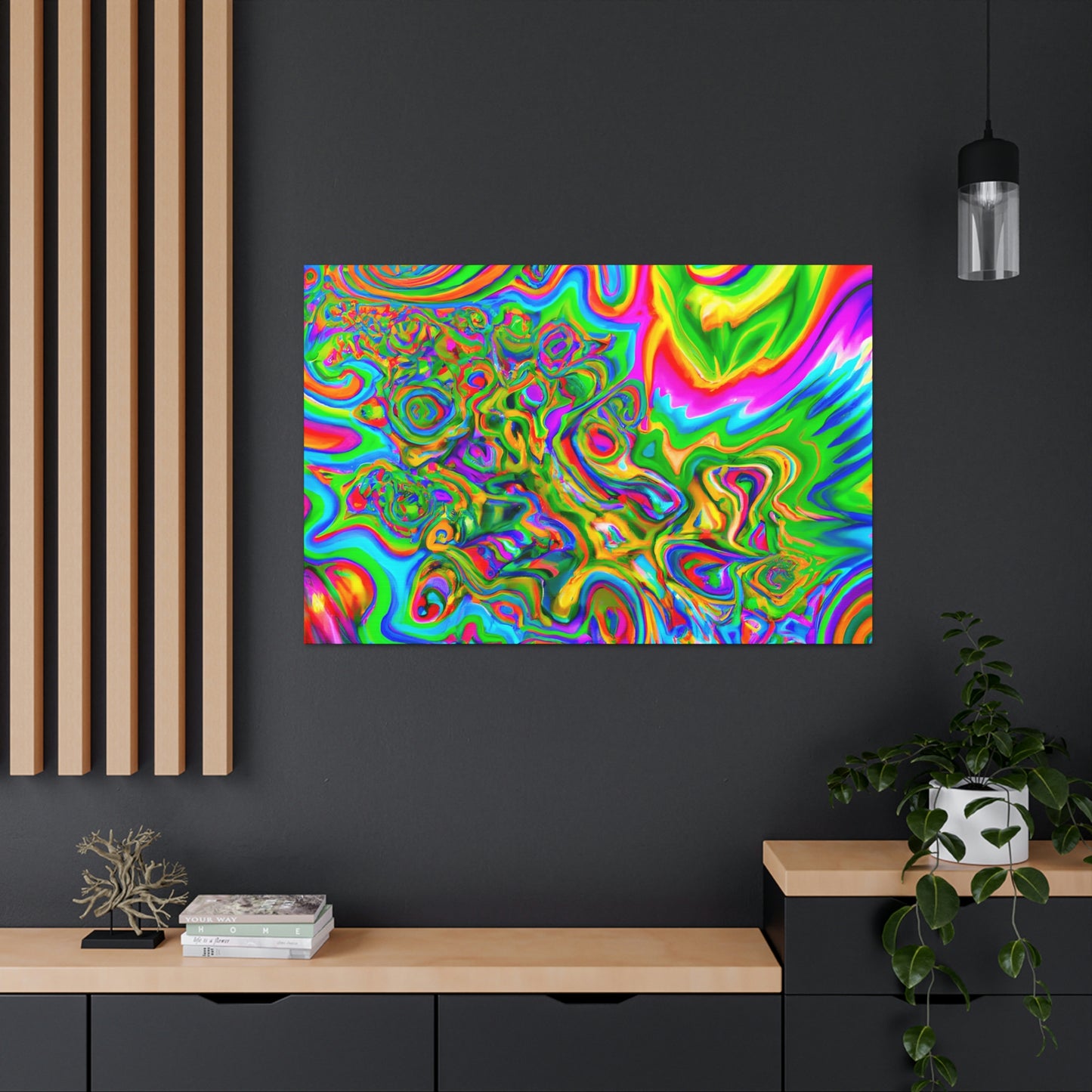 Rainbow Blossom - Canvas