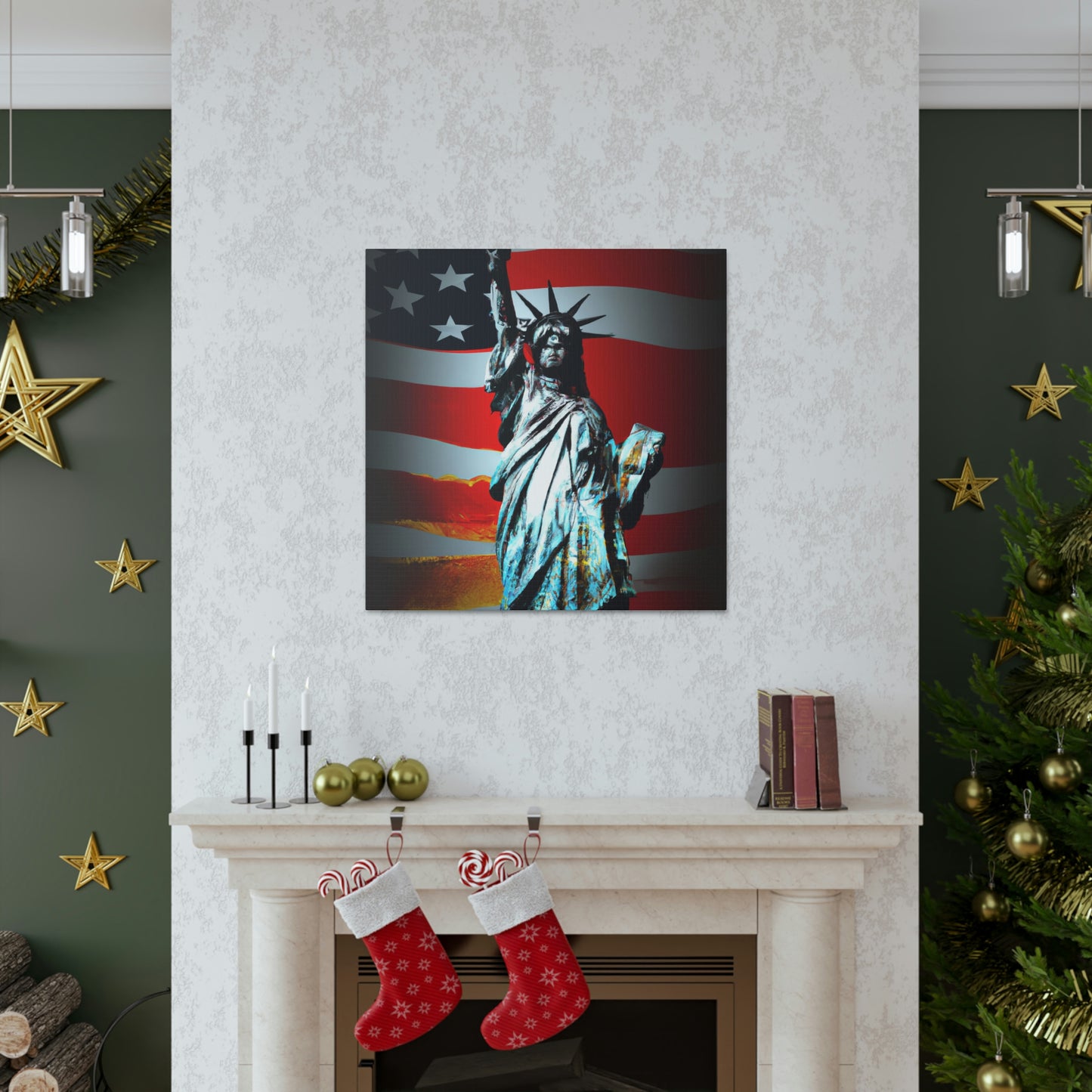 Statue of Liberty Flag - Canvas