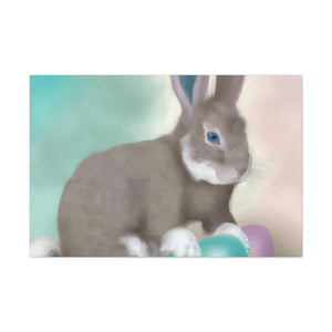 Easter Joy with the Bunny - Canvas