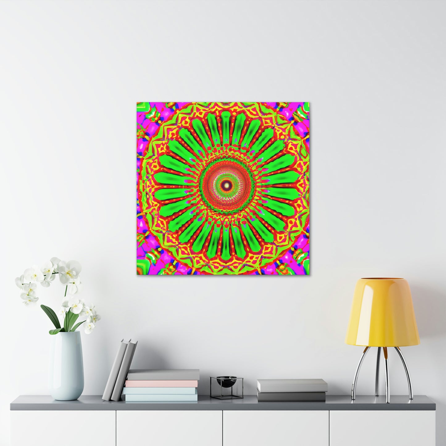 Sunny Peacefulflower. - Canvas