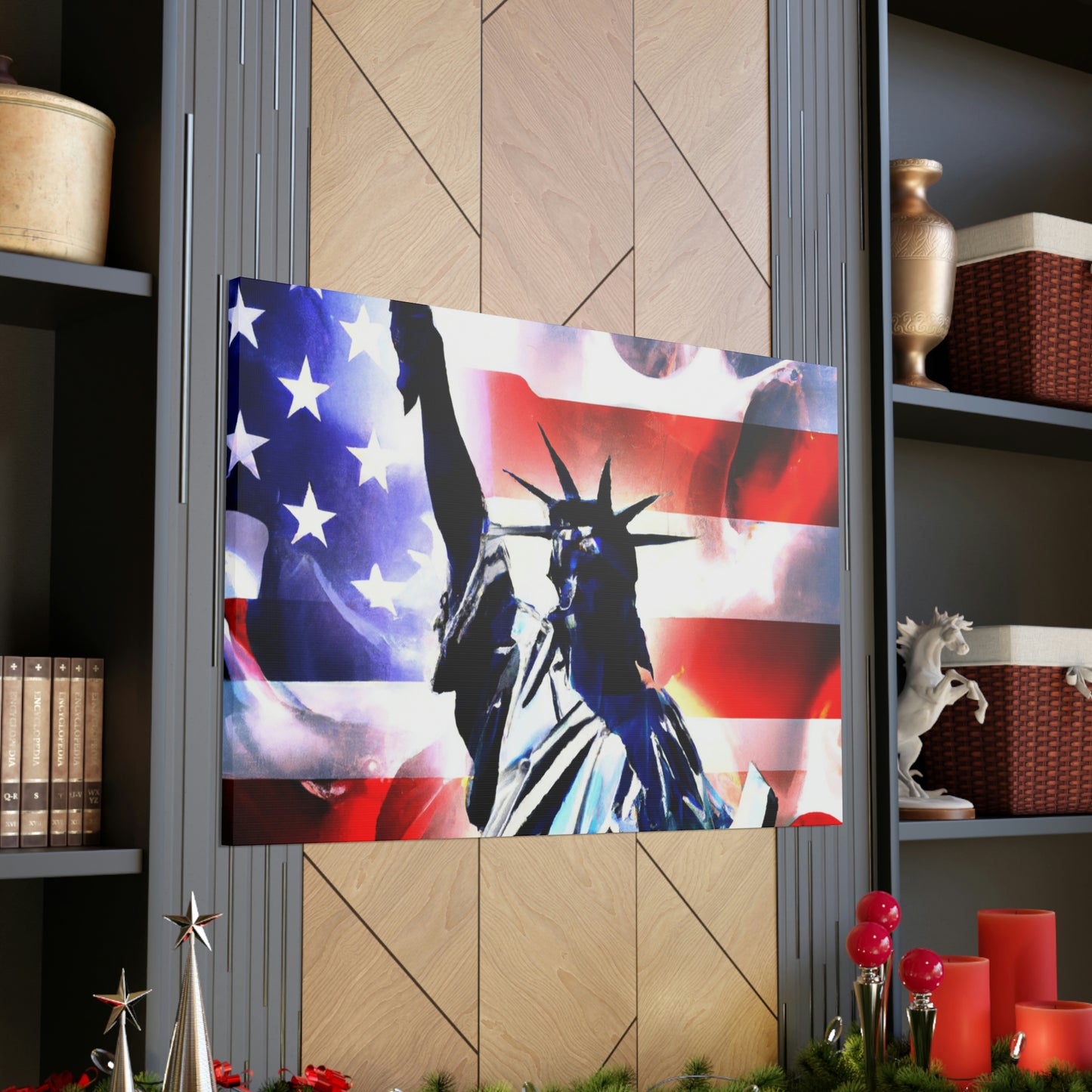 Statue of Liberty Flag - Canvas