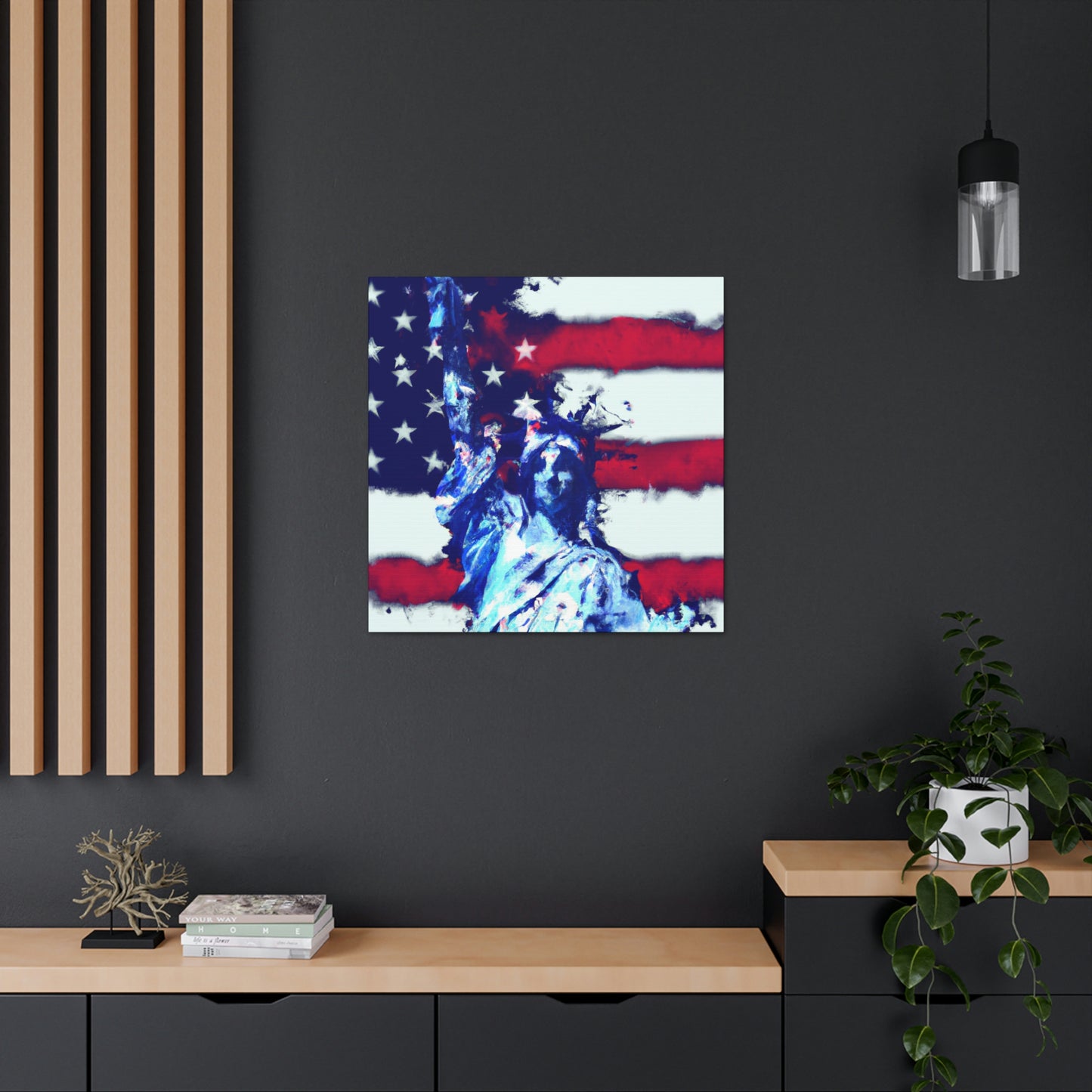 Statue of Liberty Flag - Canvas