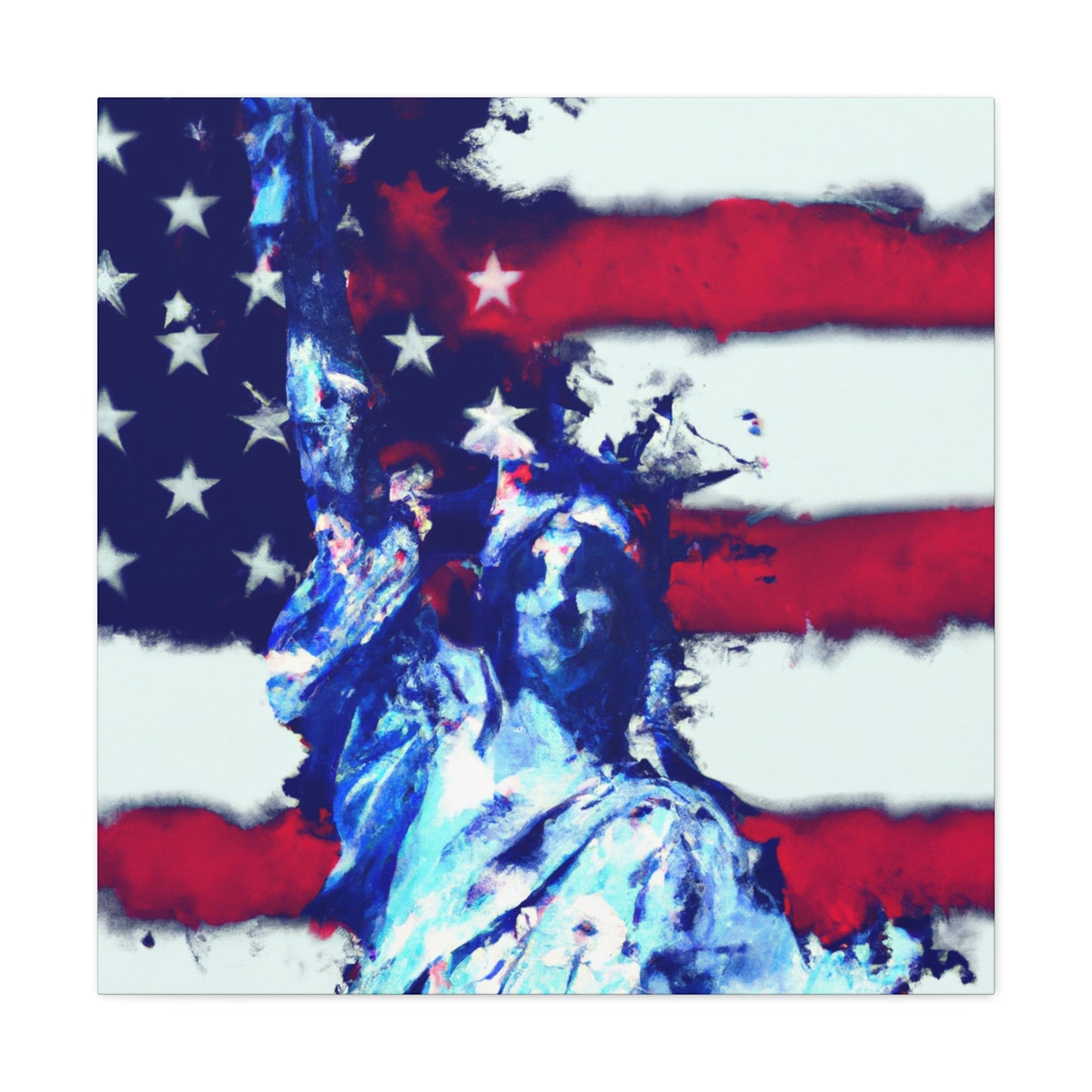 Statue of Liberty Flag - Canvas