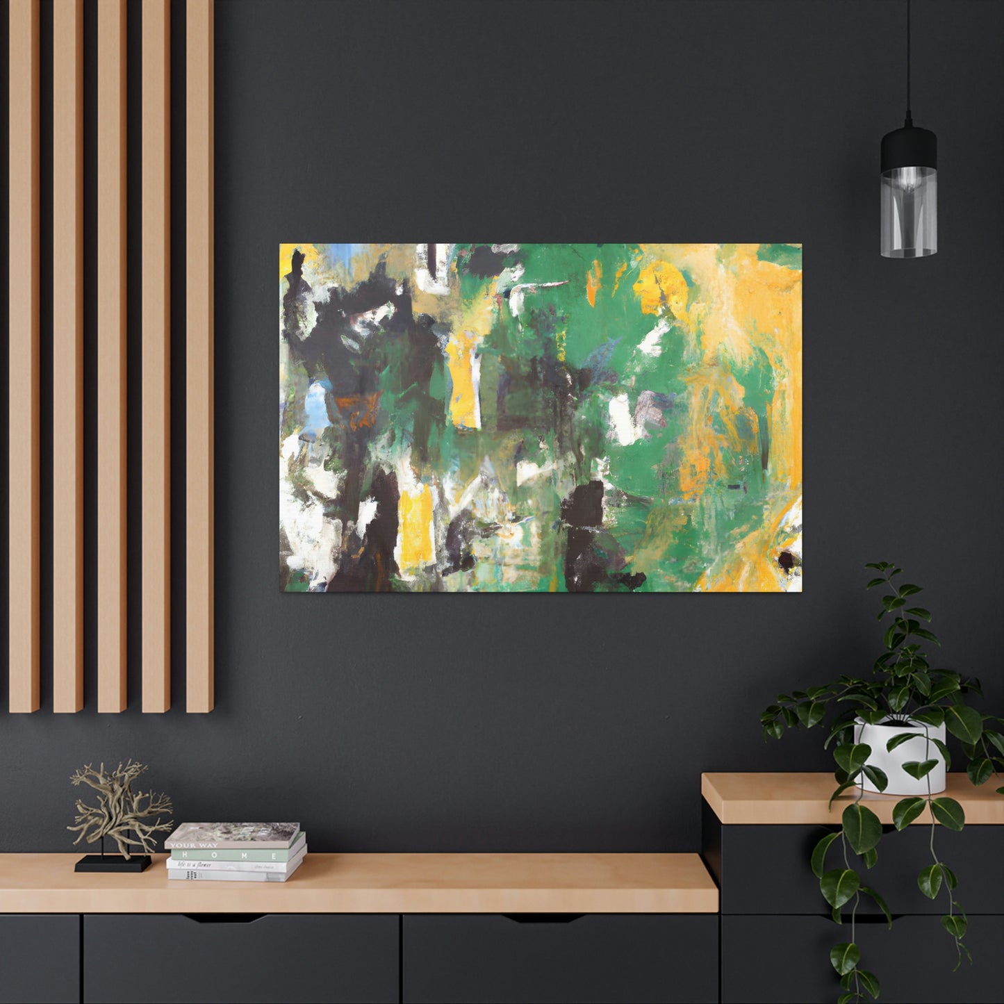 "Lumière Verte" - Canvas