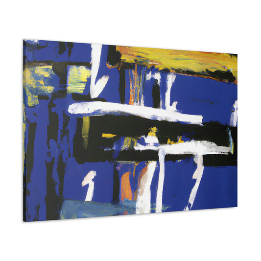 "Bleu Automne" - Canvas