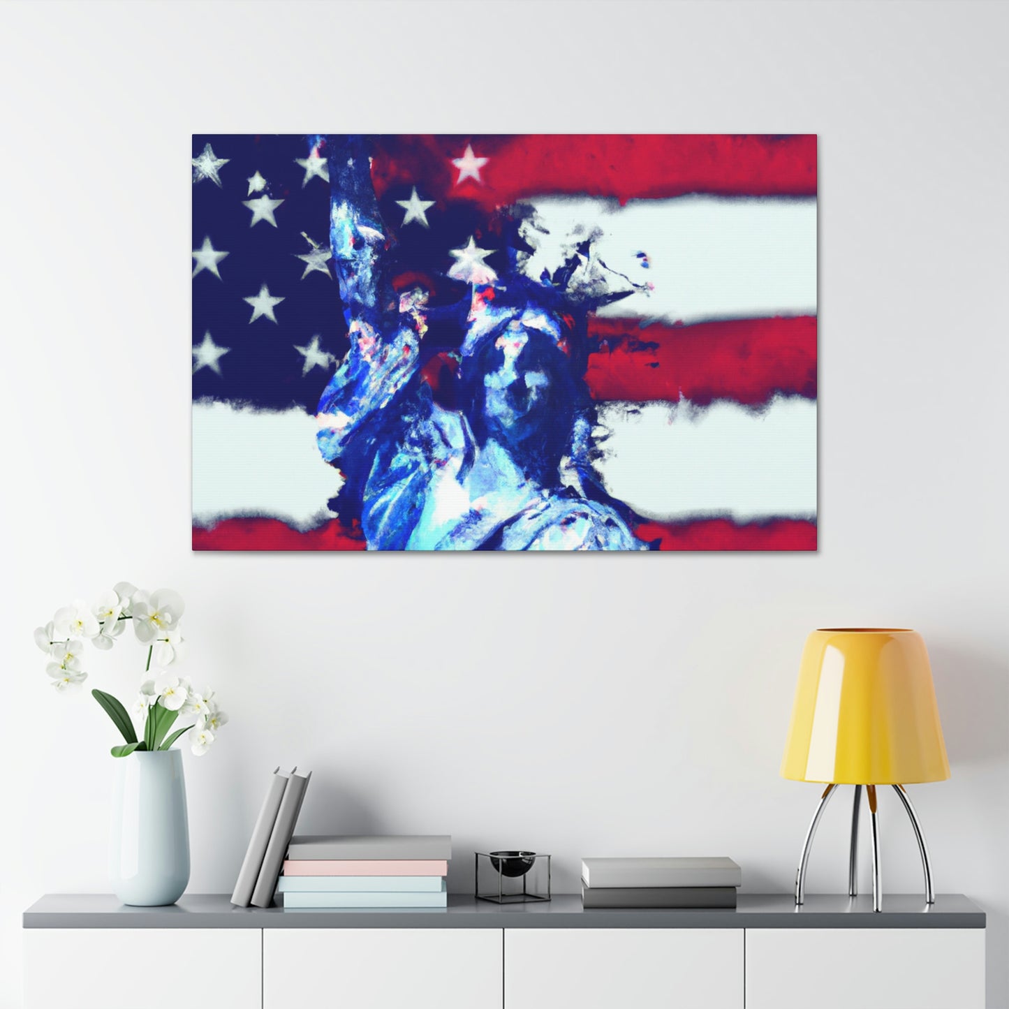 Statue of Liberty Flag - Canvas