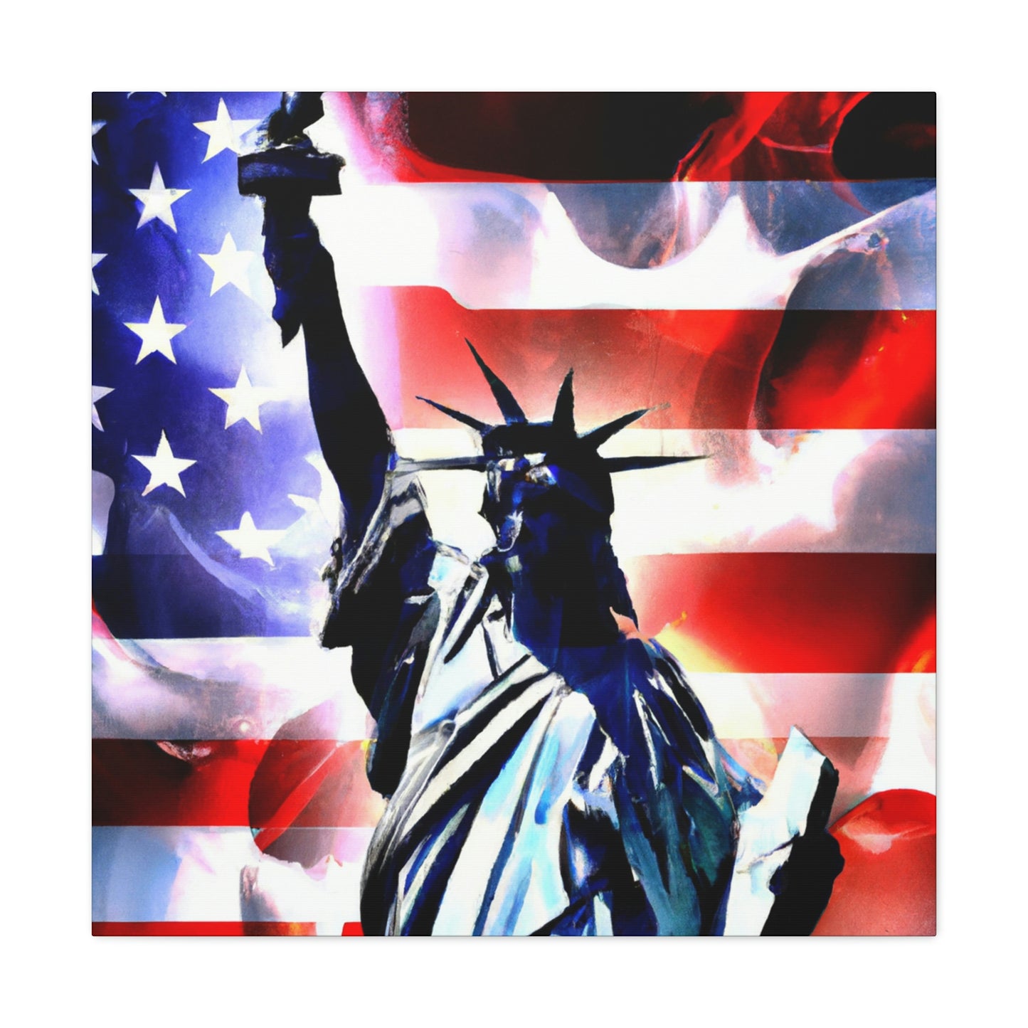 Statue of Liberty Flag - Canvas