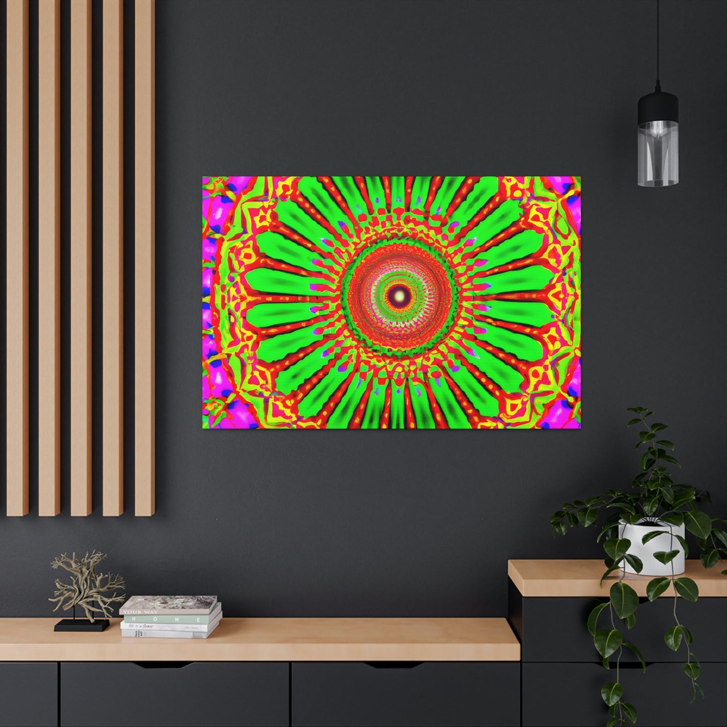 Sunny Peacefulflower. - Canvas