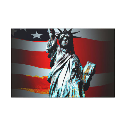 Statue of Liberty Flag - Canvas