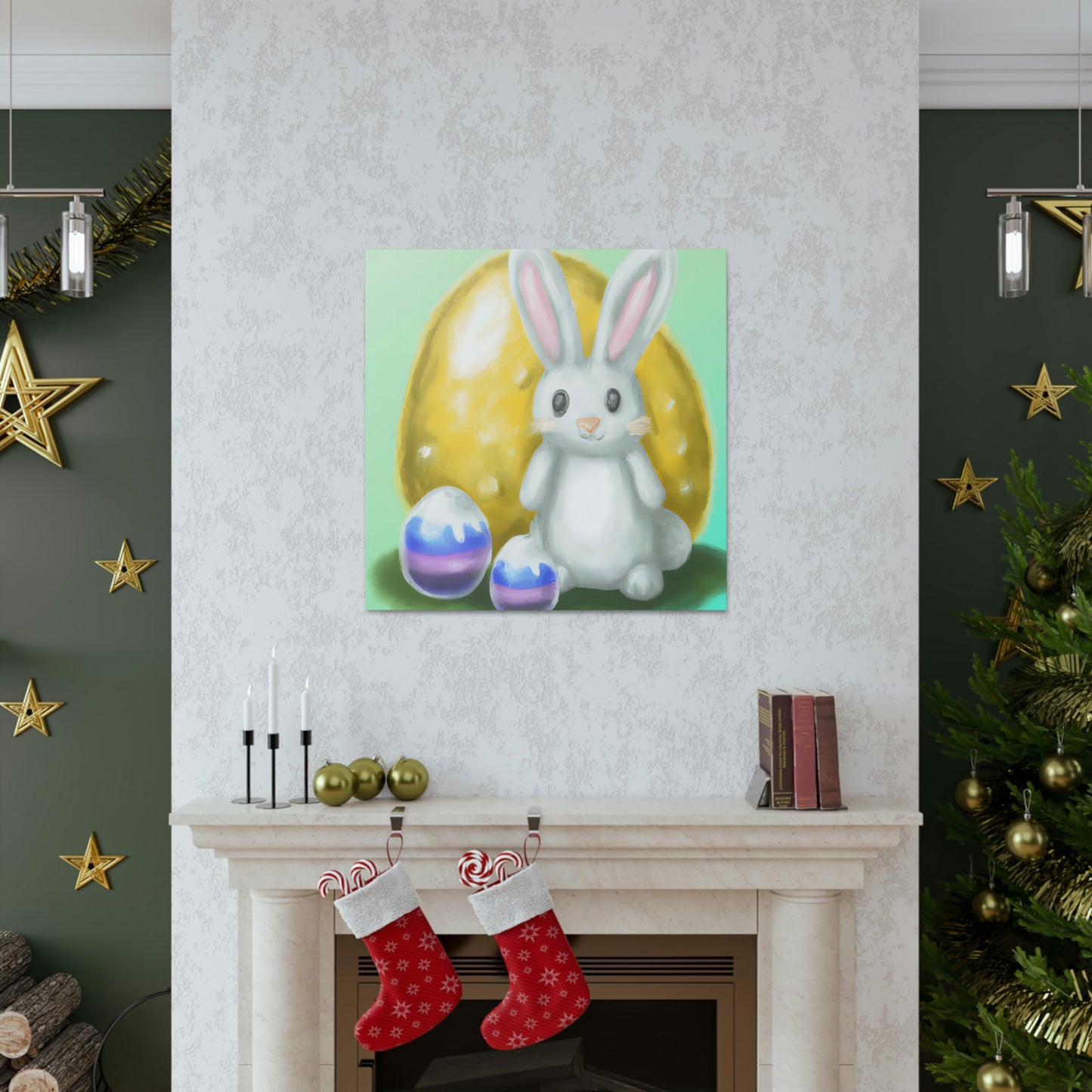 Bunny and Baskets - Canvas