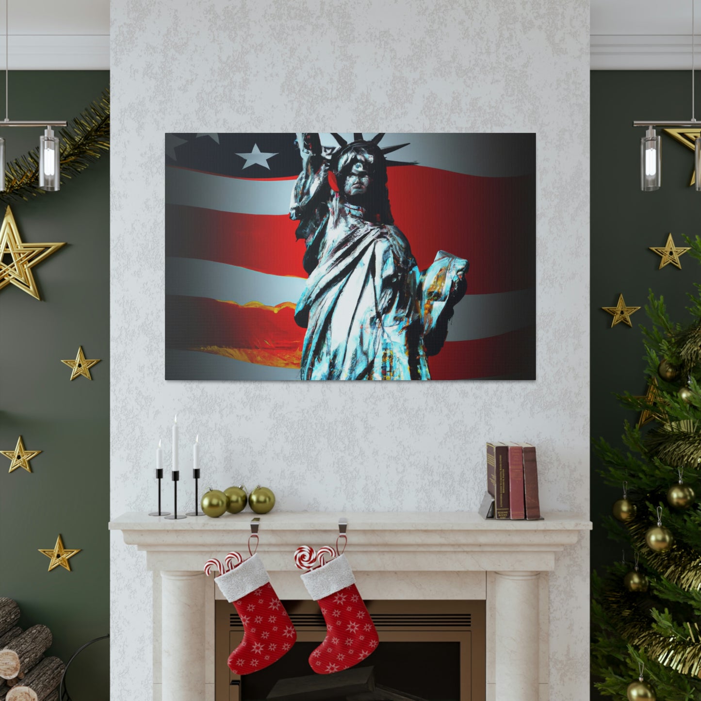 Statue of Liberty Flag - Canvas