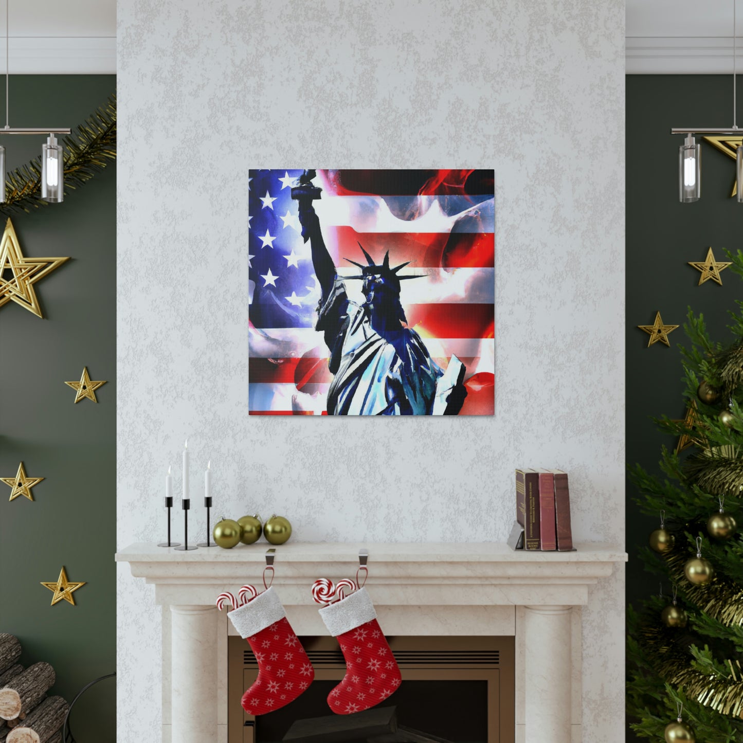 Statue of Liberty Flag - Canvas