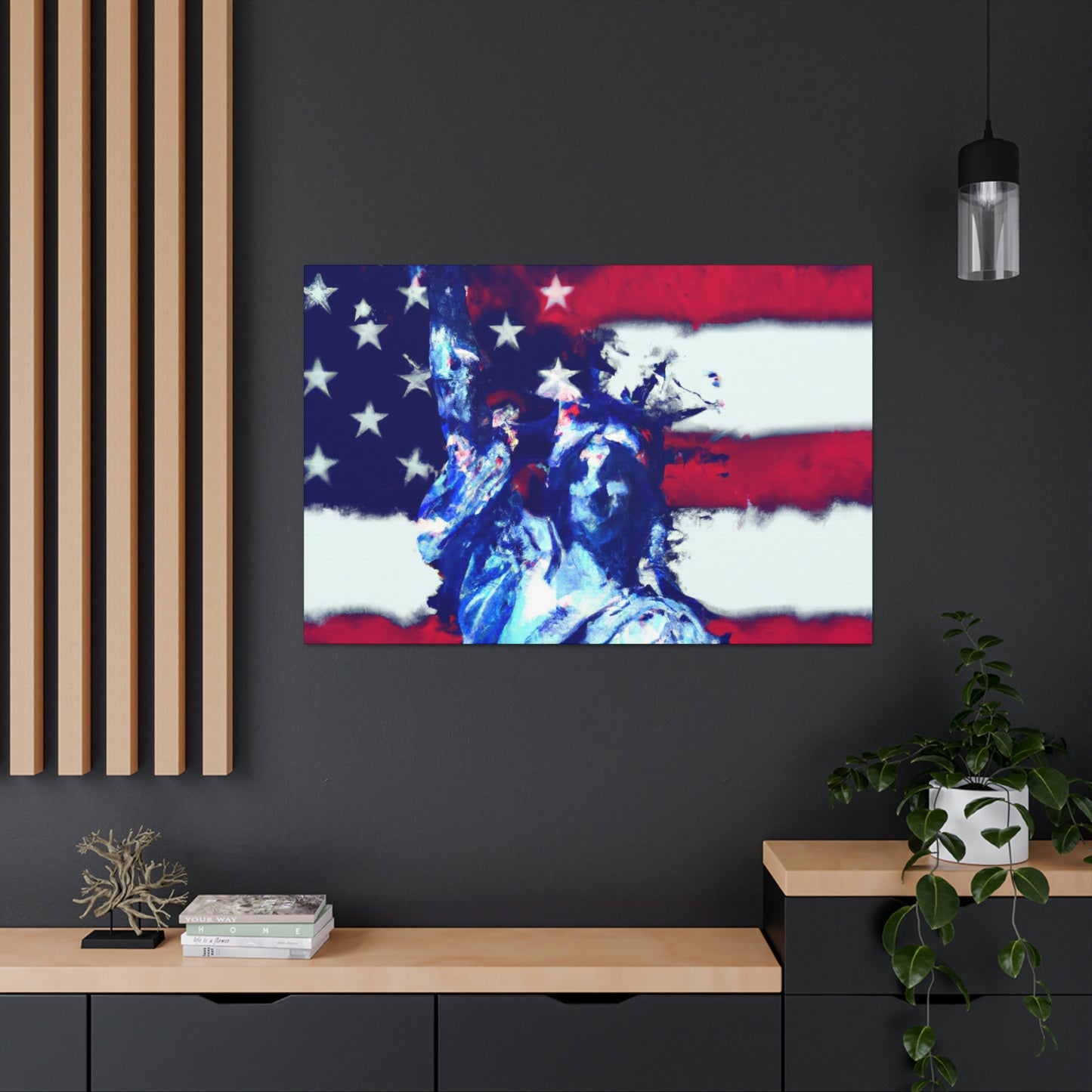 Statue of Liberty Flag - Canvas