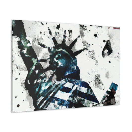 Statue of Liberty Flag - Canvas