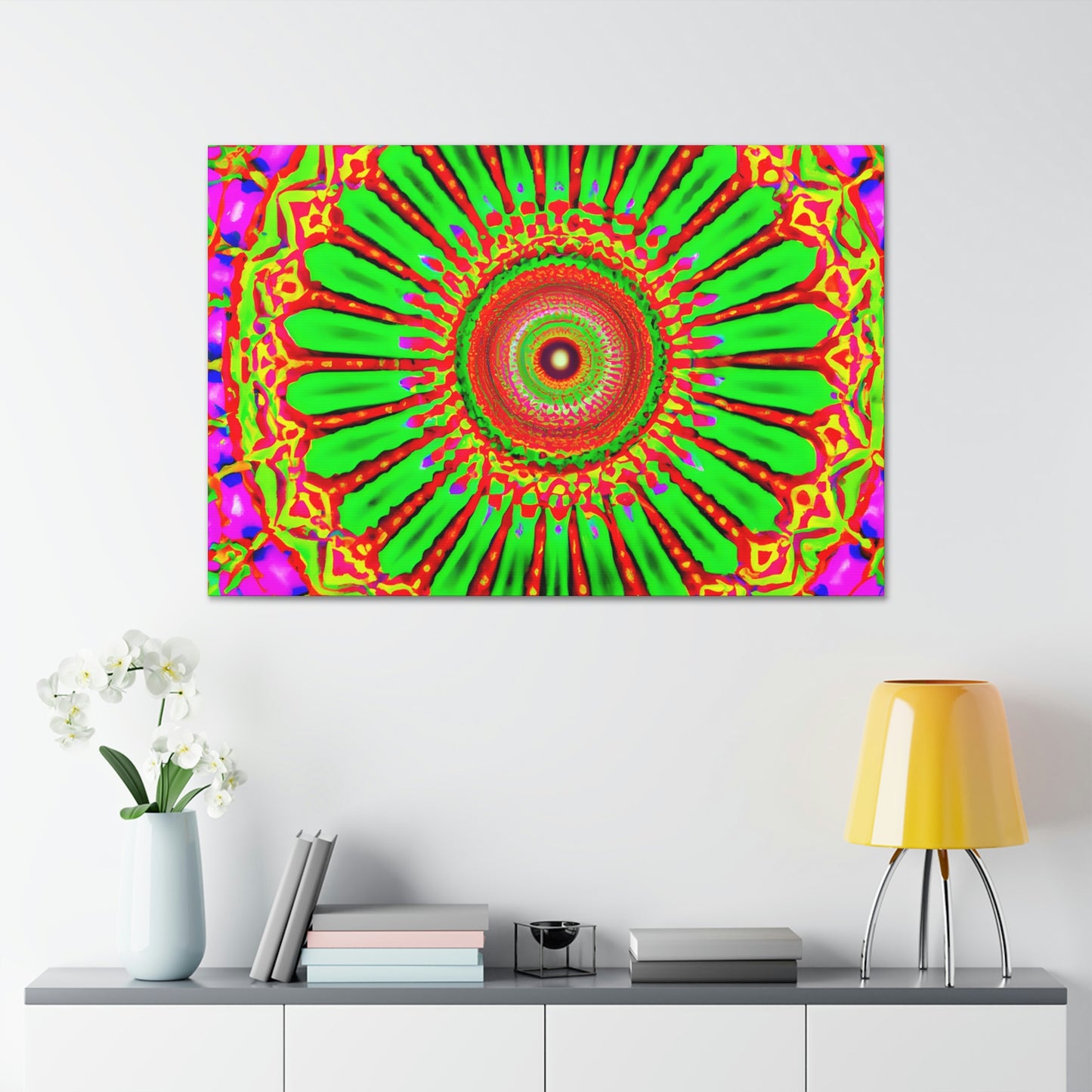 Sunny Peacefulflower. - Canvas