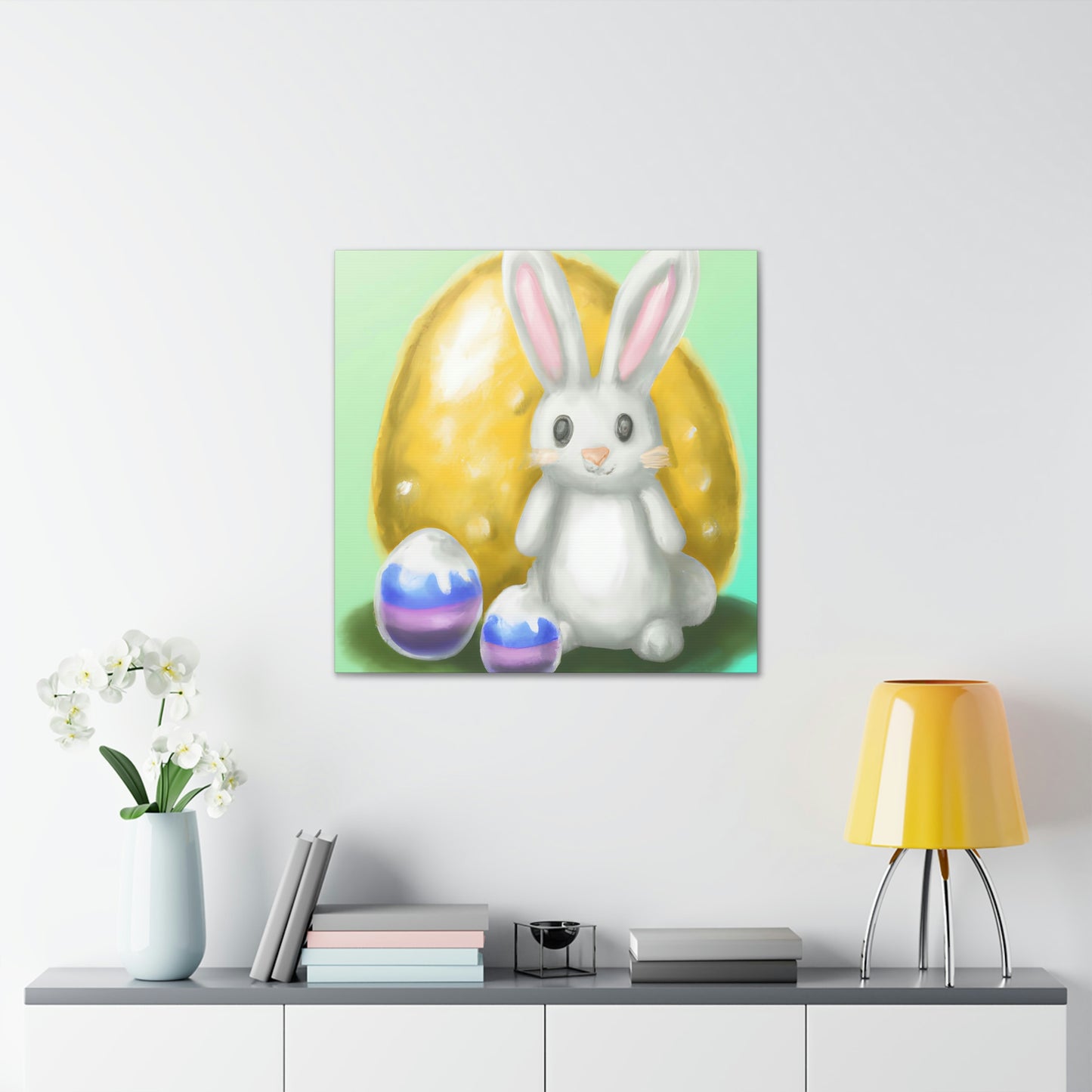 Bunny and Baskets - Canvas