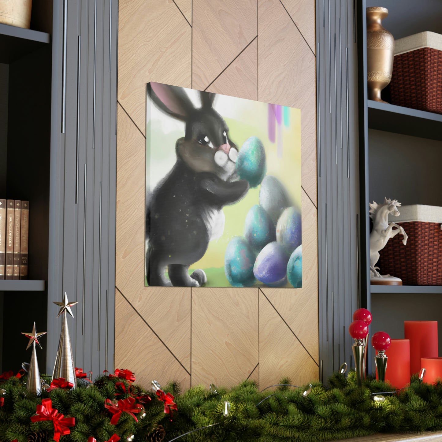 "Easter Bunny's Gifts" - Canvas