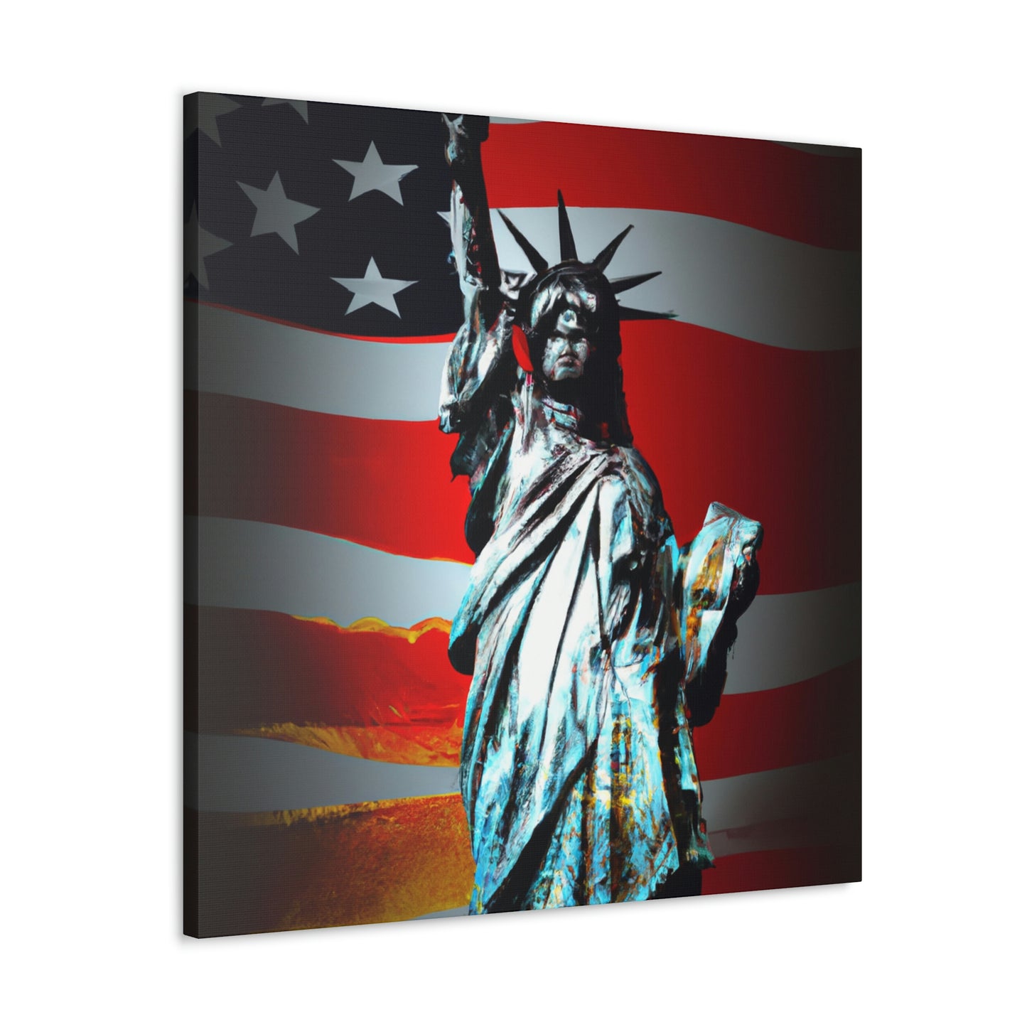 Statue of Liberty Flag - Canvas