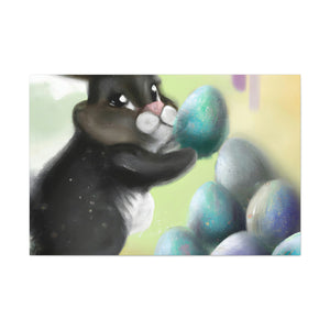 "Easter Bunny's Gifts" - Canvas