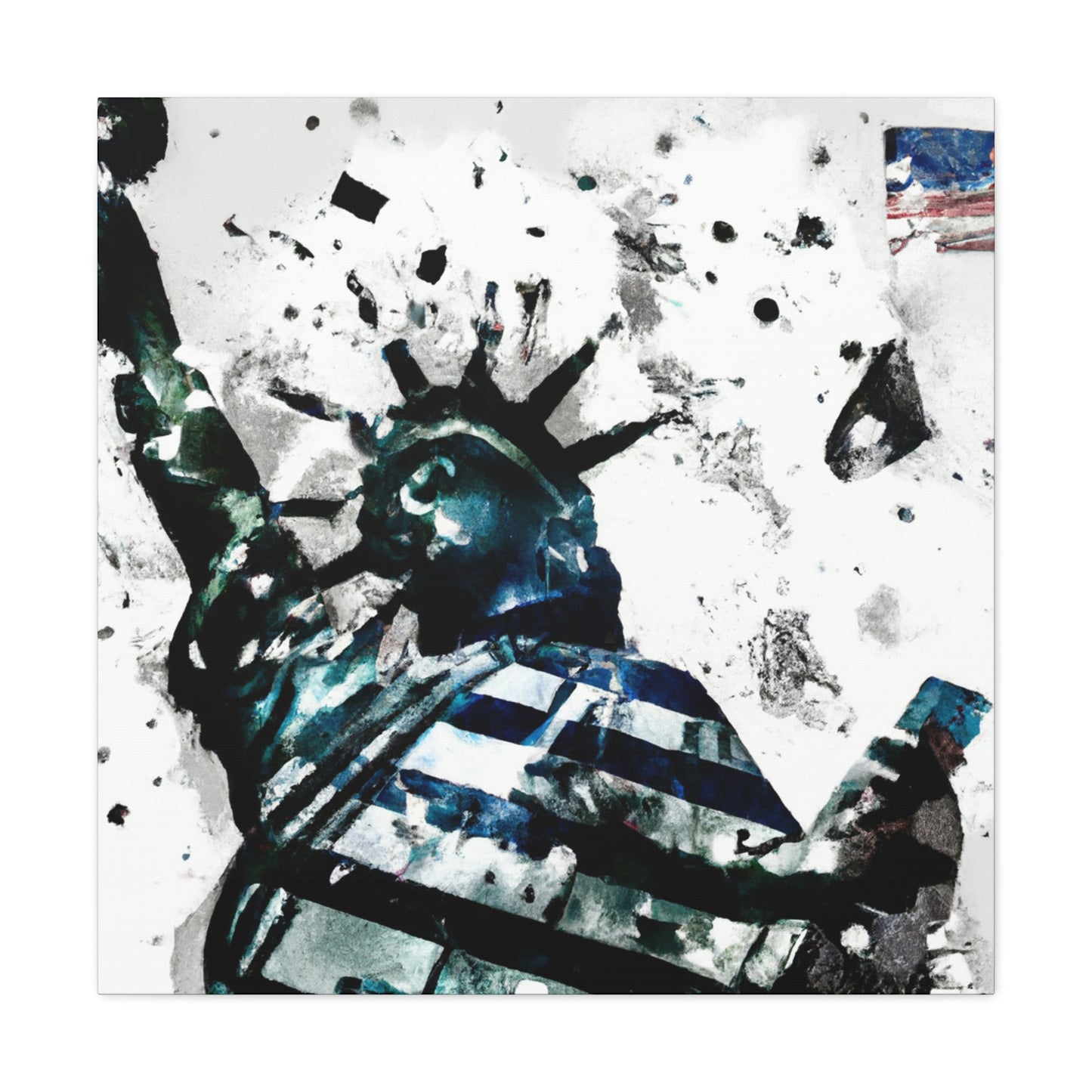 Statue of Liberty Flag - Canvas