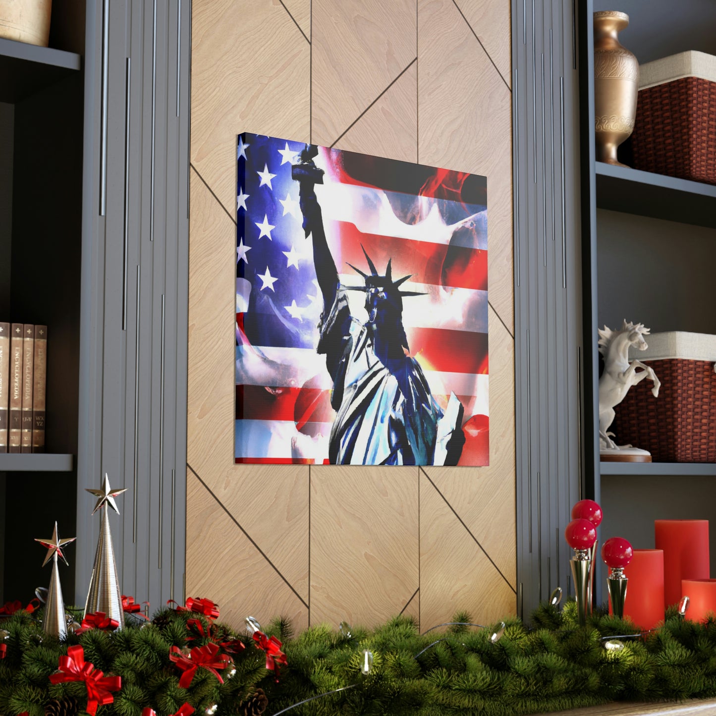 Statue of Liberty Flag - Canvas