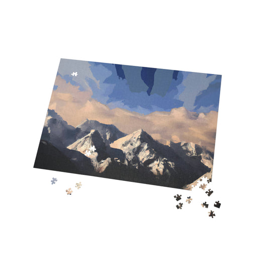 Frosted Peaks Mountain Range - Puzzle