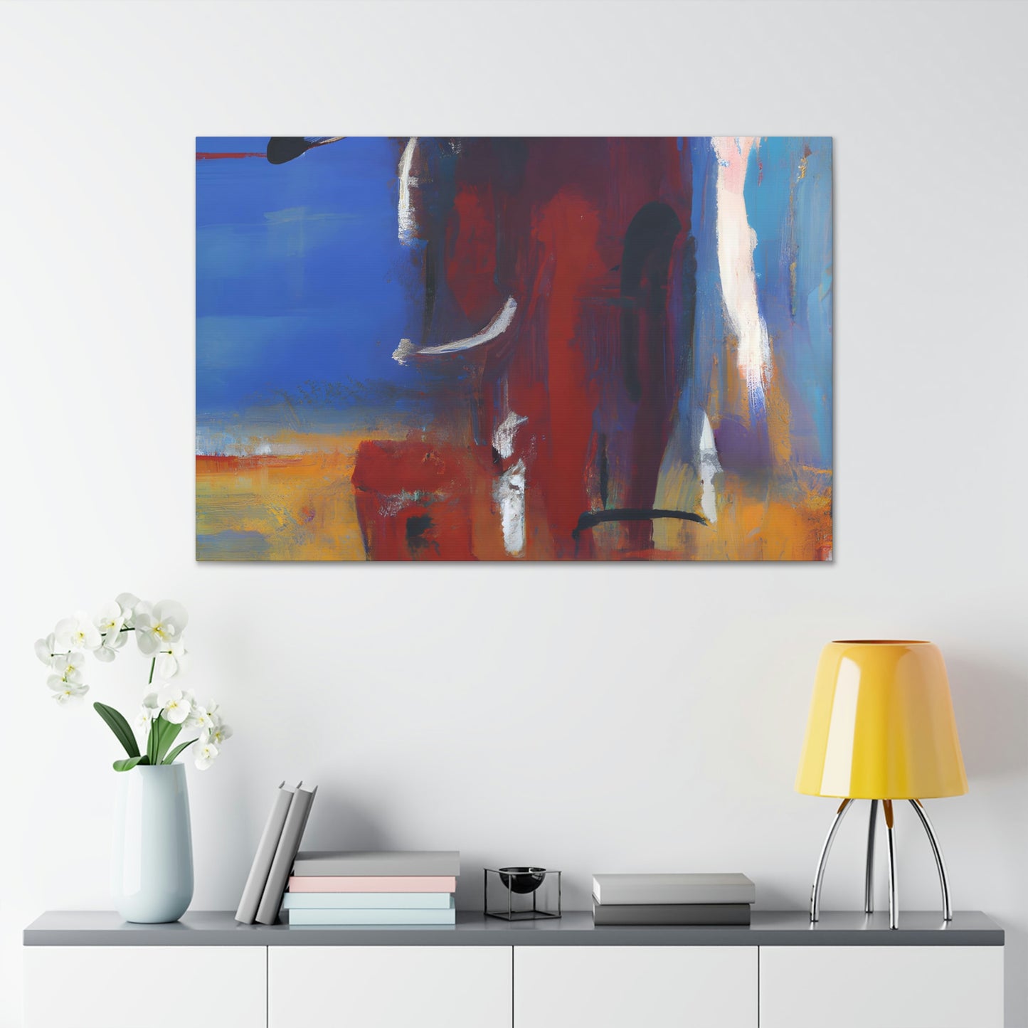 "Couleurs abstraites" - Canvas