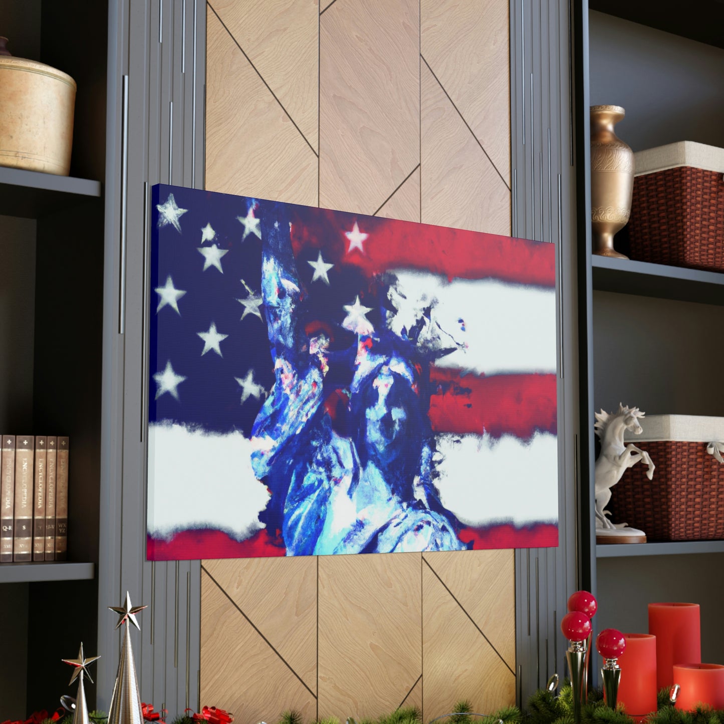 Statue of Liberty Flag - Canvas