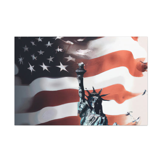 Statue of Liberty flag - Canvas