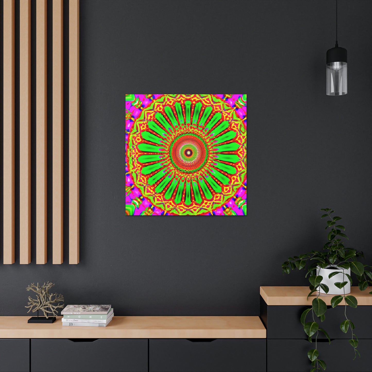 Sunny Peacefulflower. - Canvas