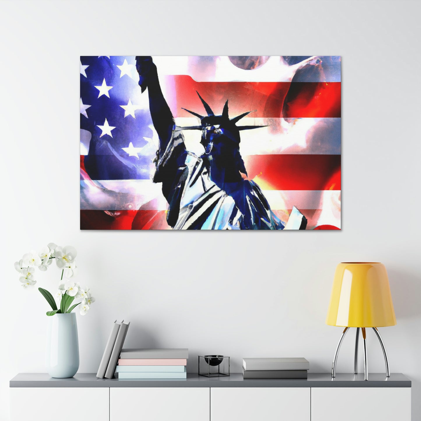 Statue of Liberty Flag - Canvas