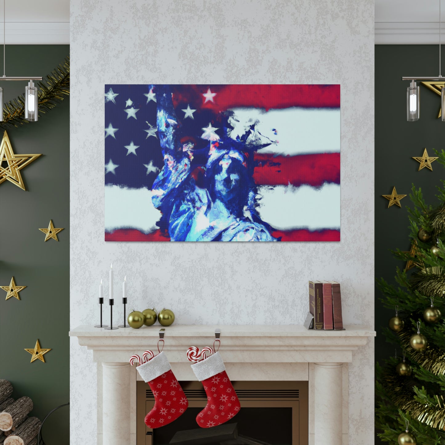 Statue of Liberty Flag - Canvas