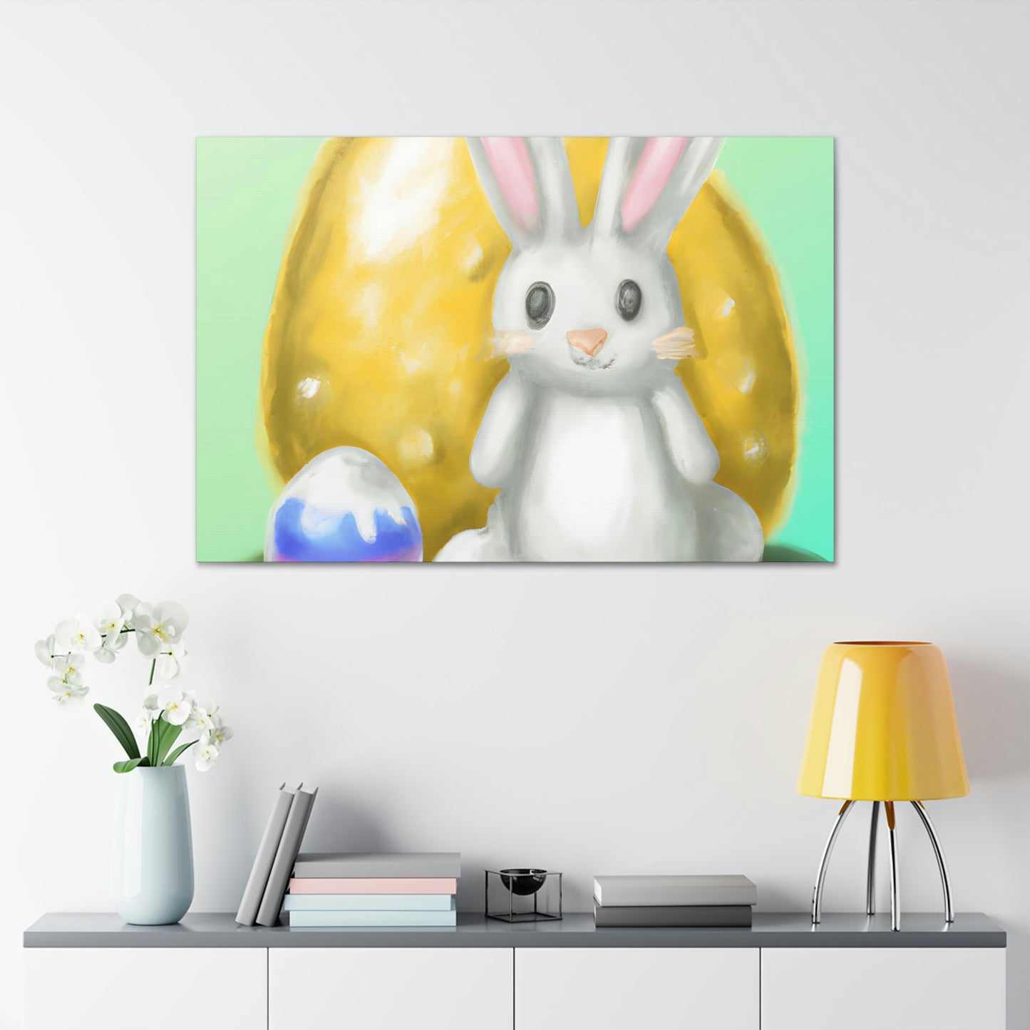 Bunny and Baskets - Canvas