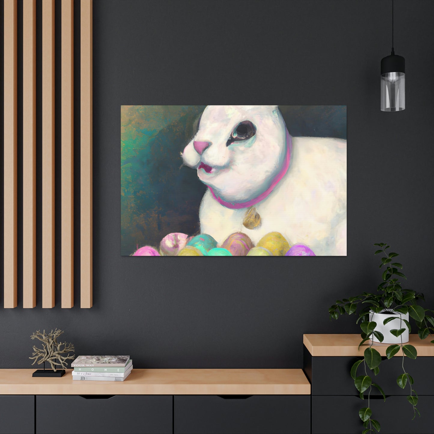 "Festive Furry Friend" - Canvas