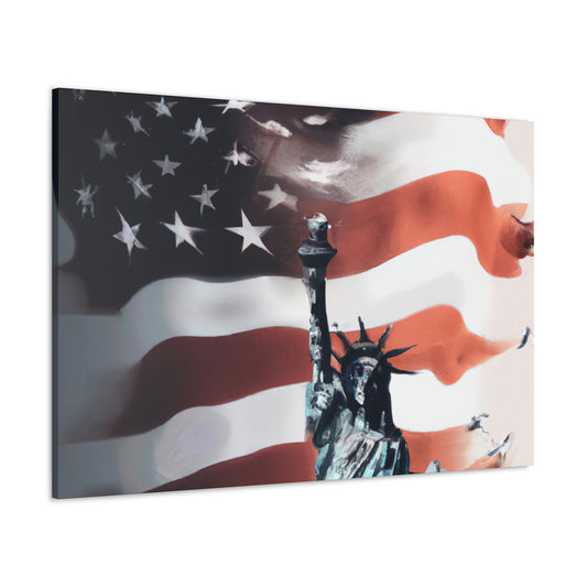 Statue of Liberty flag - Canvas