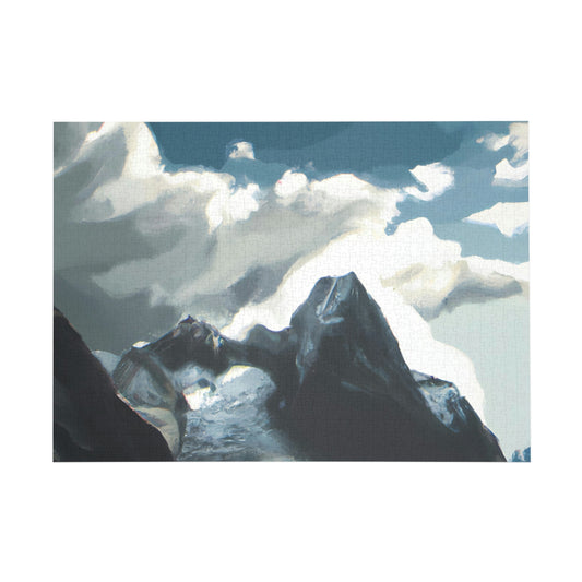 Snowy Peaks Mountains - Puzzle