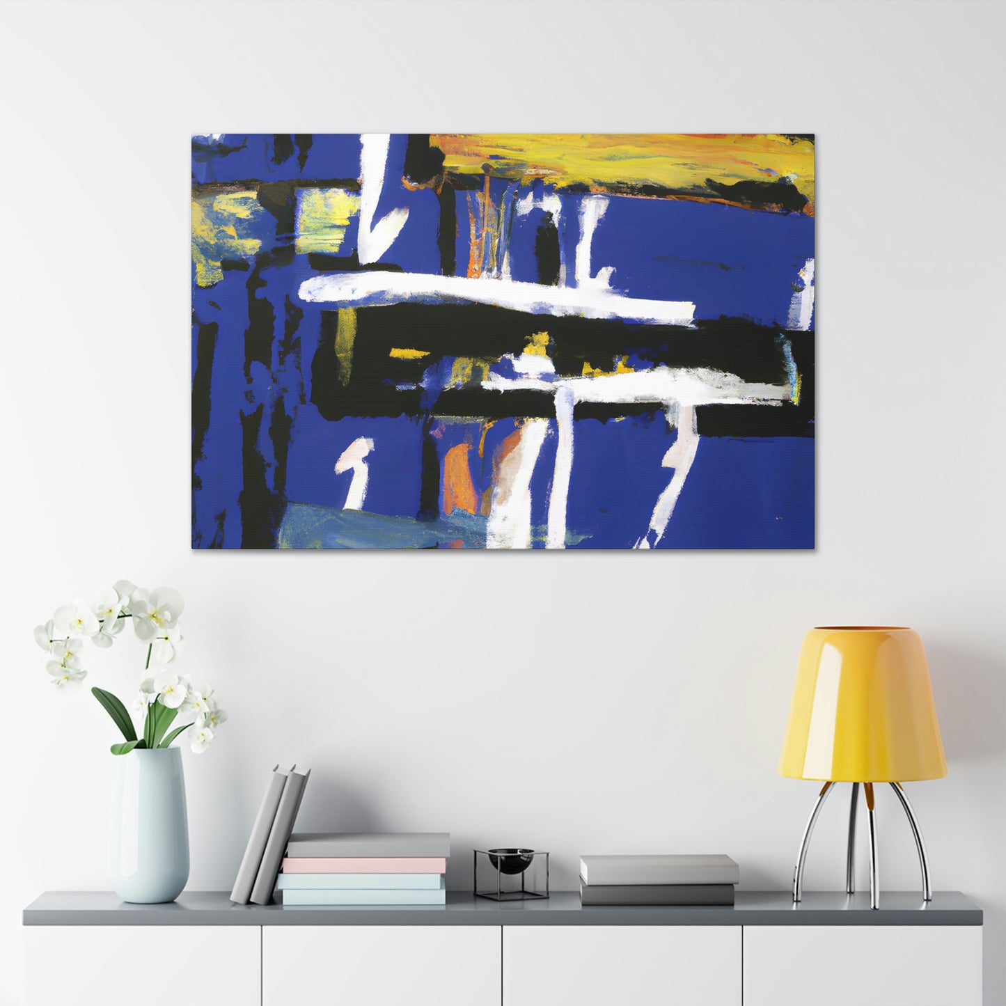 "Bleu Automne" - Canvas